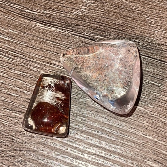 Garden Quartz Crystal Tumbles set of 2 - Picture 5 of 7